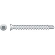 STRONG-POINT Self-Drilling Screw, #6-20 x 2-1/4 in, Zinc Plated Steel Trim Head Square Drive T2QZ